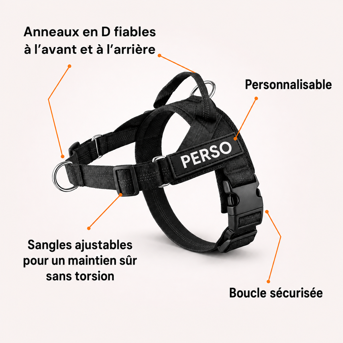 Harnais pour chien - Anti traction